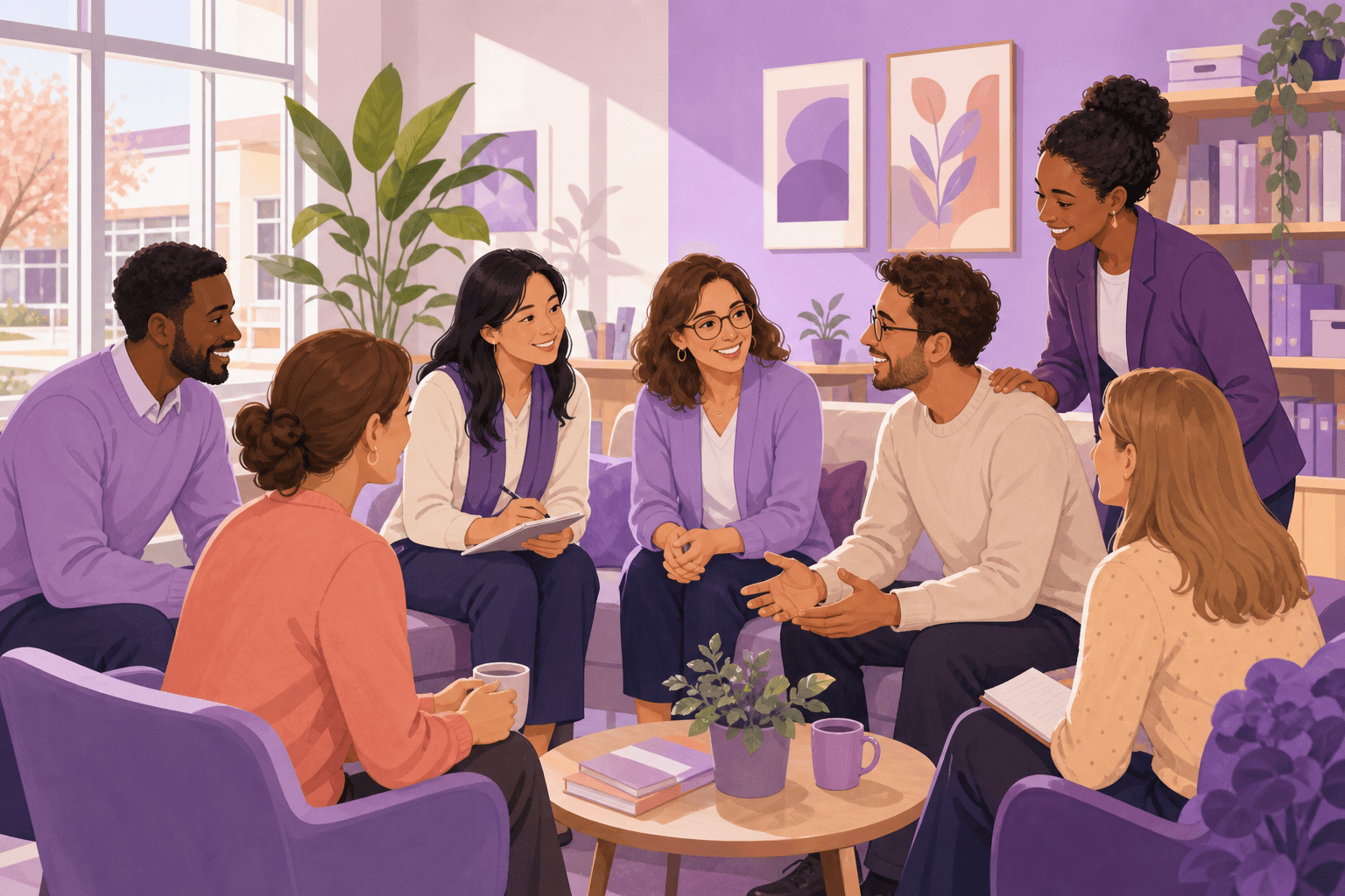 L'équipe Mélio accompagne les professionnels de l'établissement avec bienveillance