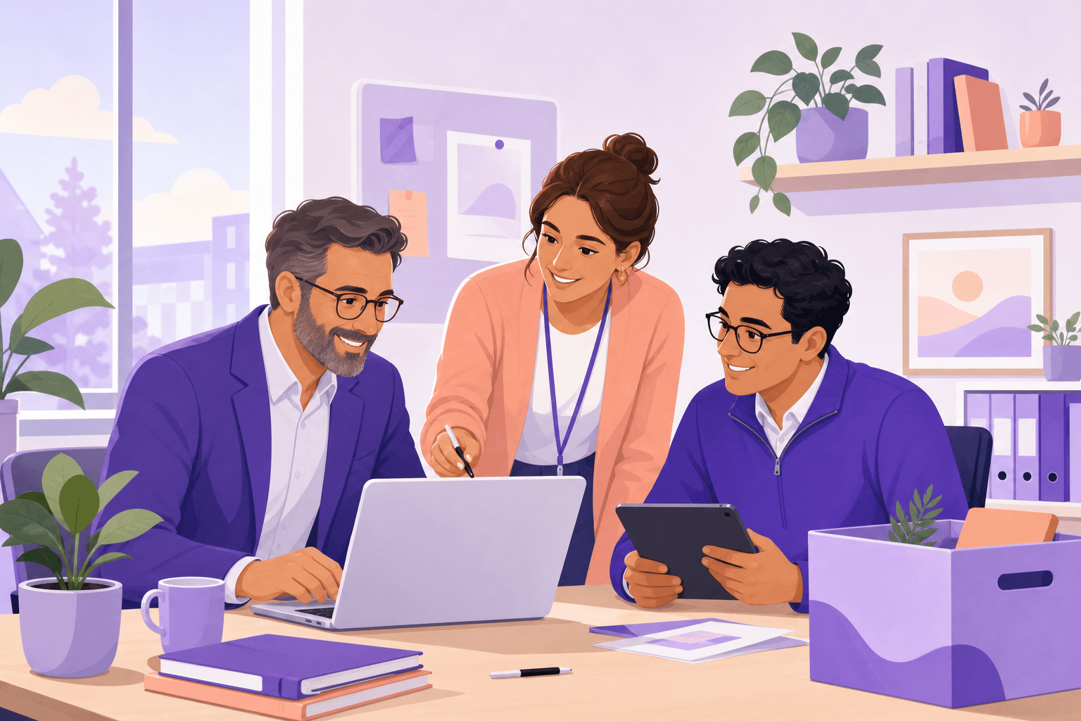 Une équipe éducative prépare le déploiement de Mélio dans son établissement